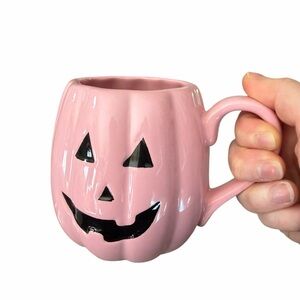 Pink Jack-o-lantern Halloween Fall Mug